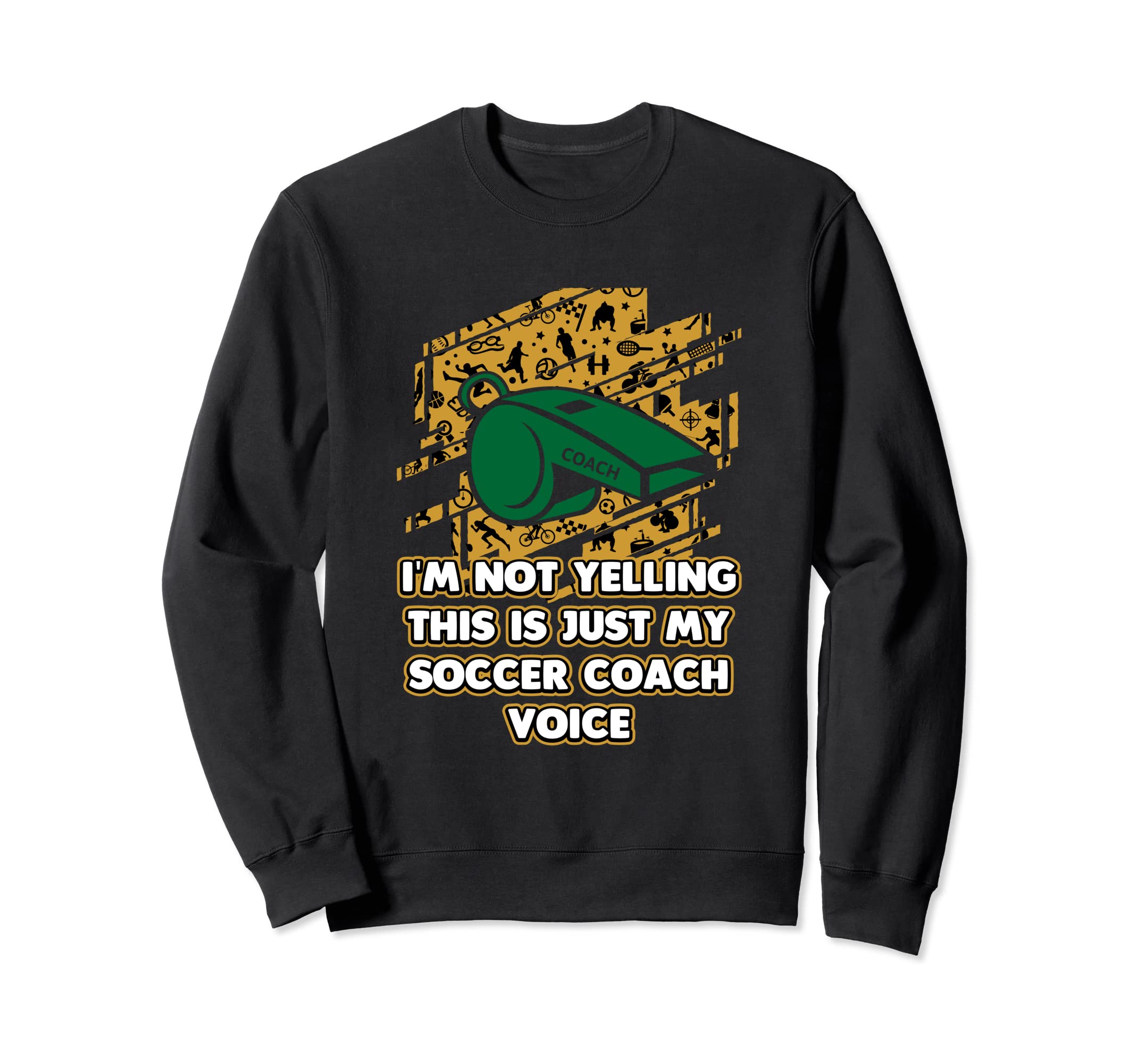 This Is My Soccer Coach Voice Sweatshirt - Minimalist Print Men Women - T-Shirt, Sweatshirt, Hoodie