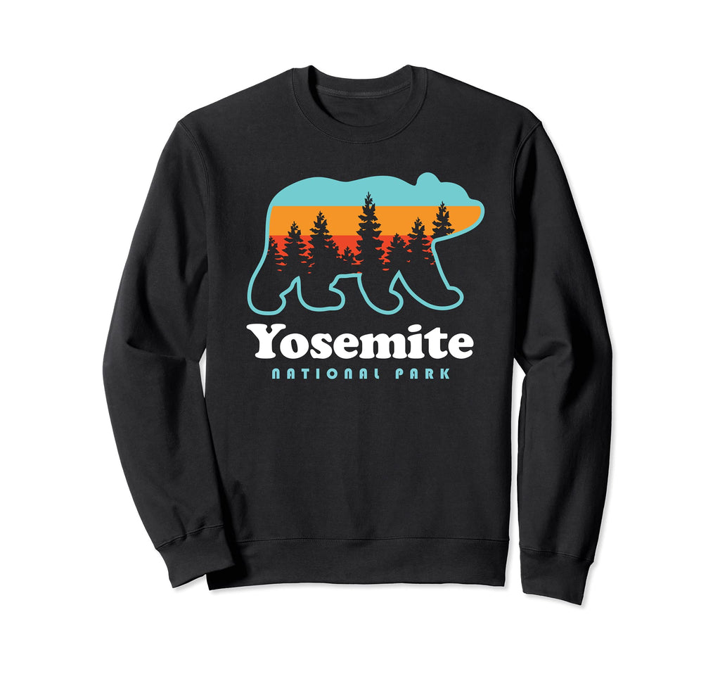 Yosemite National Park Camping Bear Sweatshirt - Novelty Apparel Unisex - T-Shirt, Sweatshirt, Hoodie