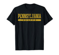Pennsylvania Soccer Yellow Text T-Shirt - Fun Novelty Design for Adults - T-Shirt, Sweatshirt, Hoodie