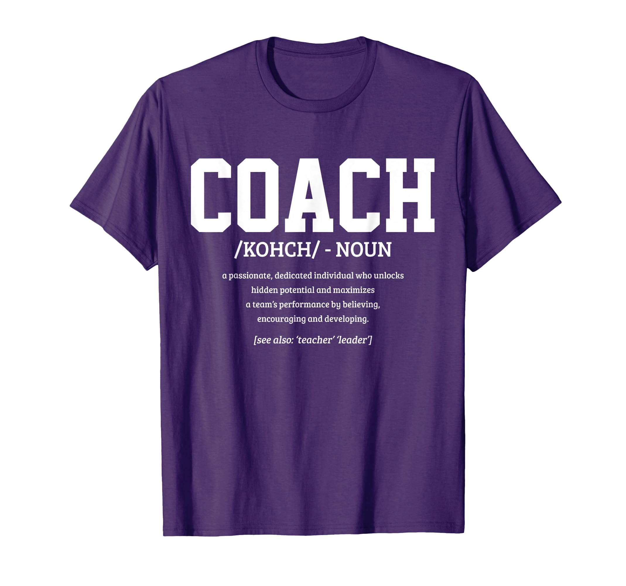 Coach Definition Funny Handball Football T-Shirt - Graphic Print Unisex - T-Shirt, Sweatshirt, Hoodie