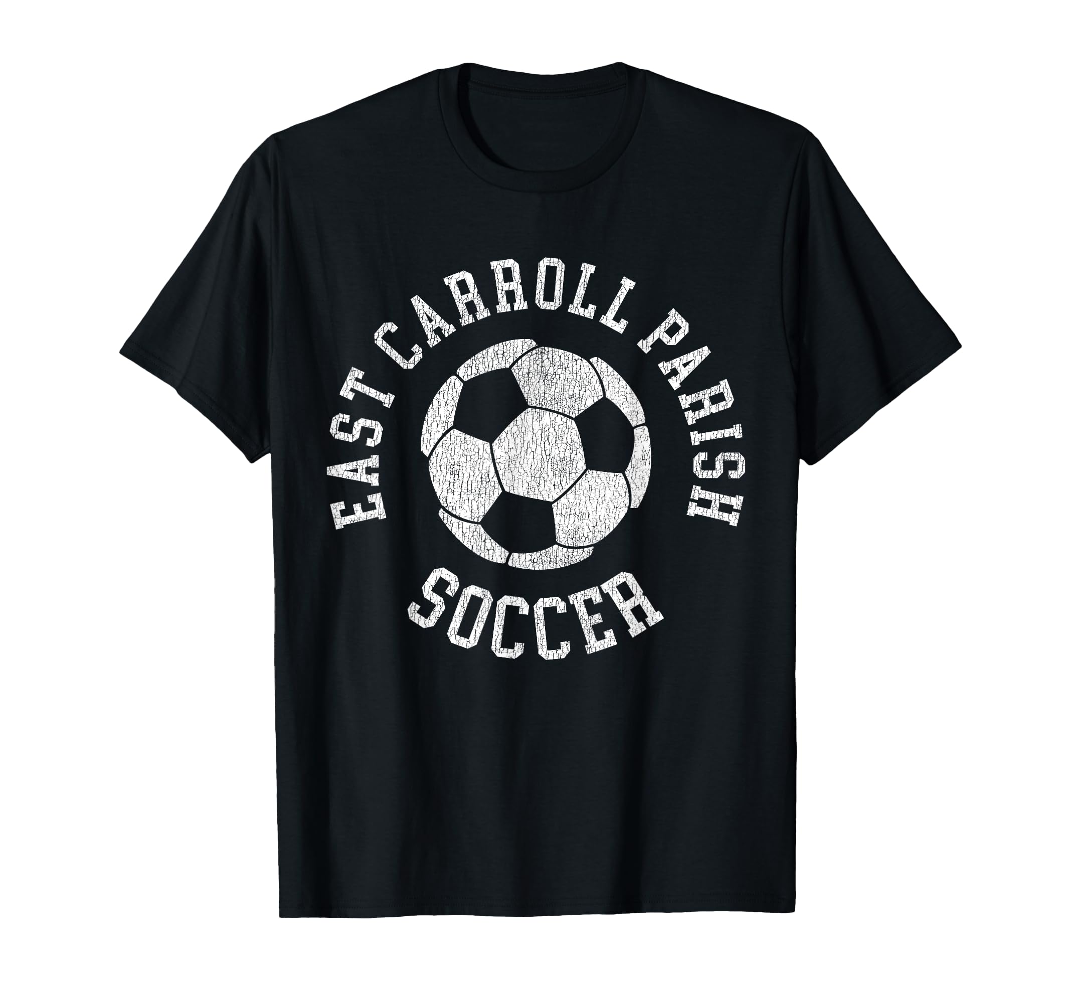 East Carroll Parish Soccer Distressed 90S T-Shirt - Minimalist Print Unisex - T-Shirt, Sweatshirt, Hoodie