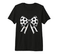 Coquette Soccer Bow Aesthetic Soccer Mom T-Shirt - Graphic Print Unisex - T-Shirt, Sweatshirt, Hoodie