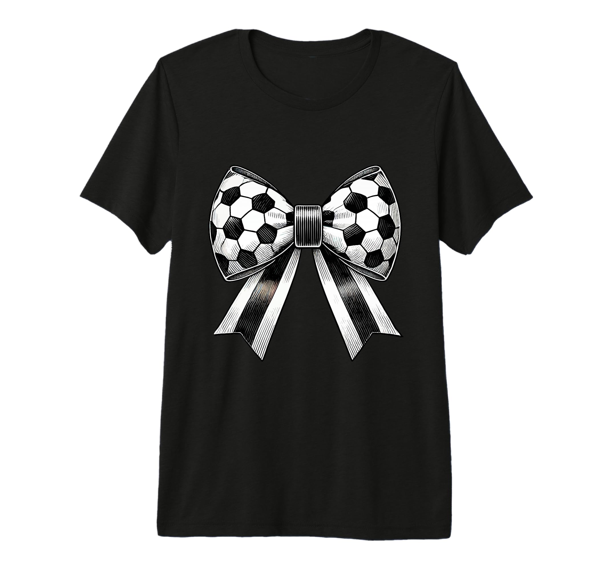 Coquette Soccer Bow Aesthetic Soccer Mom T-Shirt - Graphic Print Unisex - T-Shirt, Sweatshirt, Hoodie
