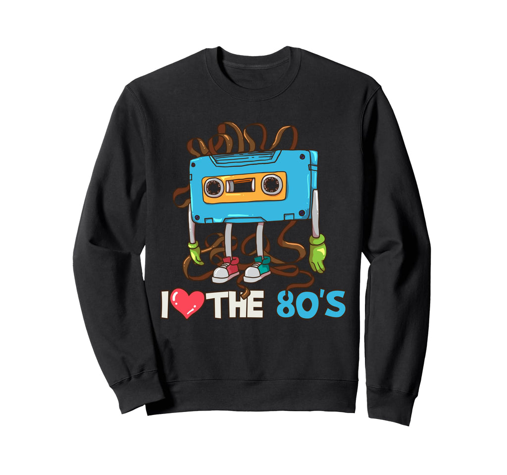 1980 Eighties Music Cassette Tape Sweatshirt - Custom Art Print for Adults - T-Shirt, Sweatshirt, Hoodie