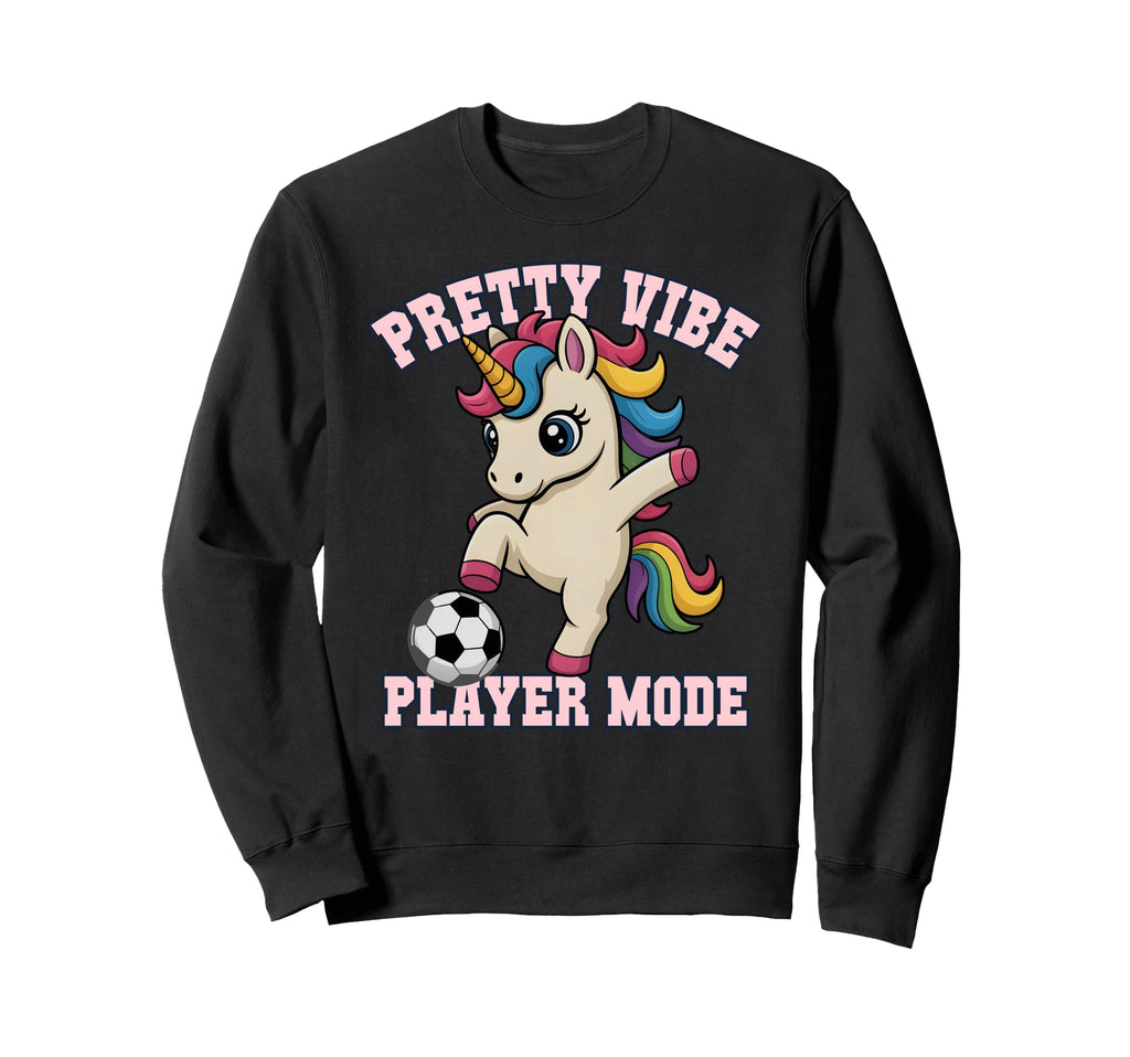 Pretty Vibe Unicorn Just Who Loves Sweatshirt - Graphic Print Men Women - T-Shirt, Sweatshirt, Hoodie
