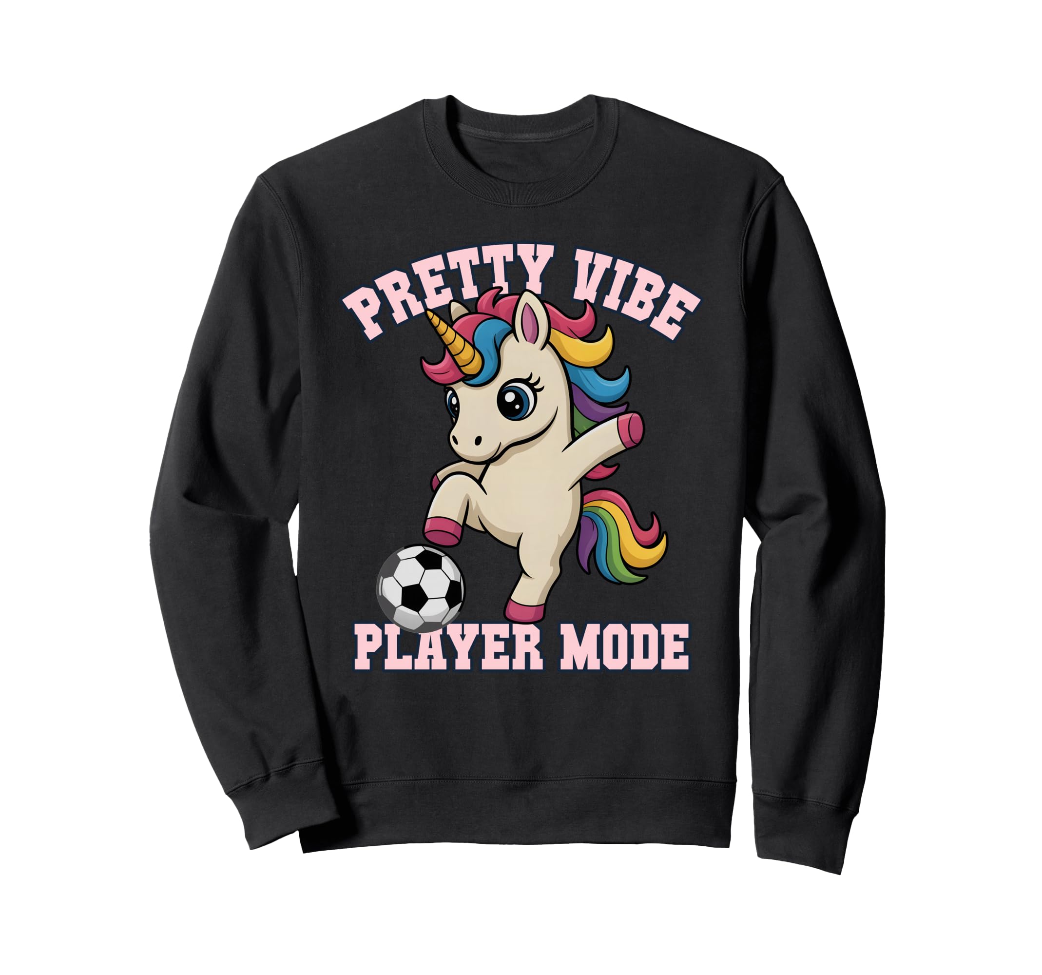 Pretty Vibe Unicorn Just Who Loves Sweatshirt - Graphic Print Men Women - T-Shirt, Sweatshirt, Hoodie
