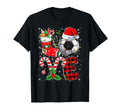 Funny Love Soccer Ball Santa Hat Lights T-Shirt - Streetwear Style Unisex - T-Shirt, Sweatshirt, Hoodie