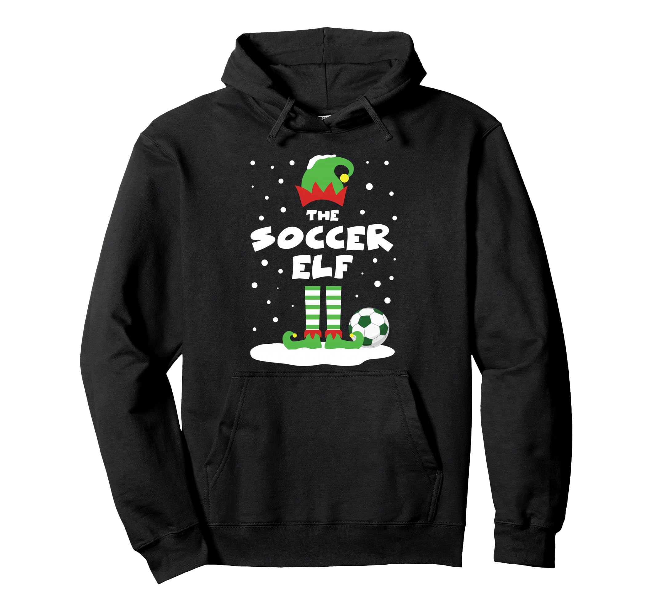 Soccer Elf Matching Group Family Hoodie - Minimalist Print for Adults - T-Shirt, Sweatshirt, Hoodie