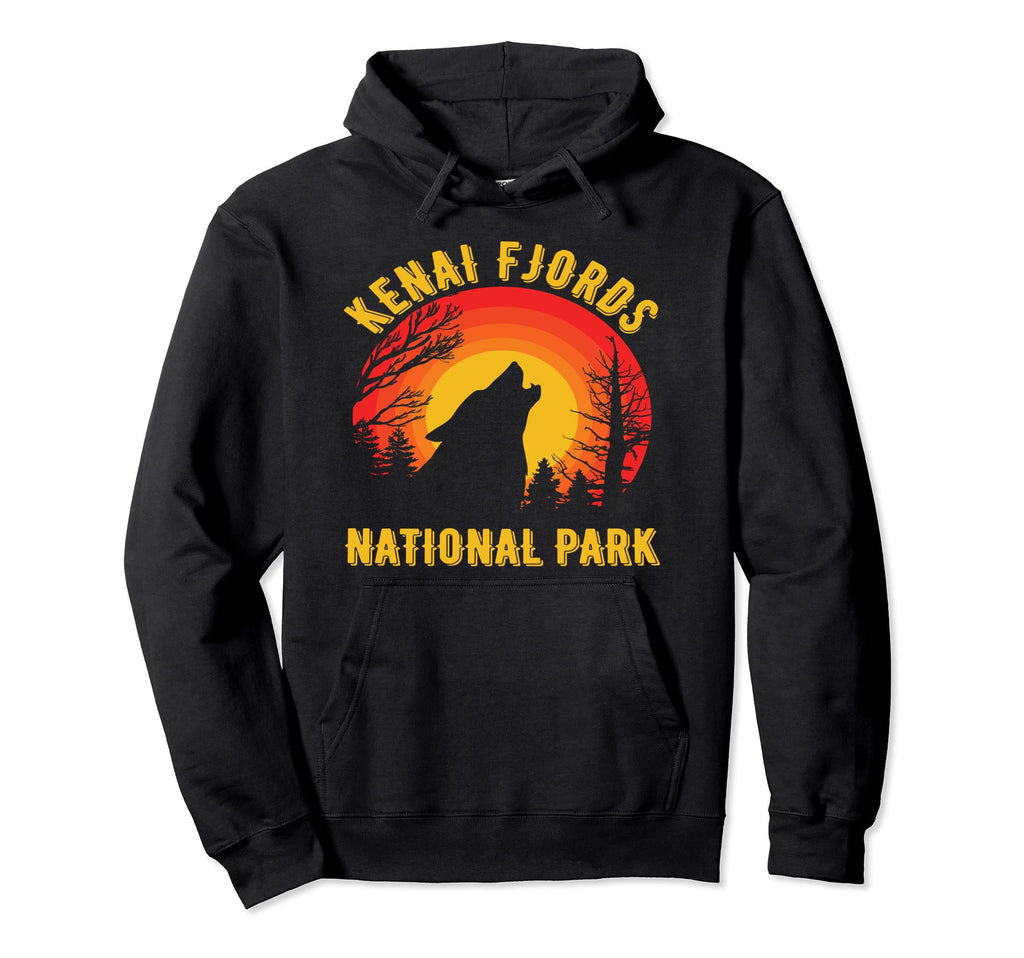 Kenai Fjords National Park Alaska Wolf Hoodie - Streetwear Style Men Women - T-Shirt, Sweatshirt, Hoodie