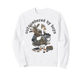 Mom Outnumbered Funny Iced Hockey Sweatshirt - Novelty Apparel for Adults - T-Shirt, Sweatshirt, Hoodie