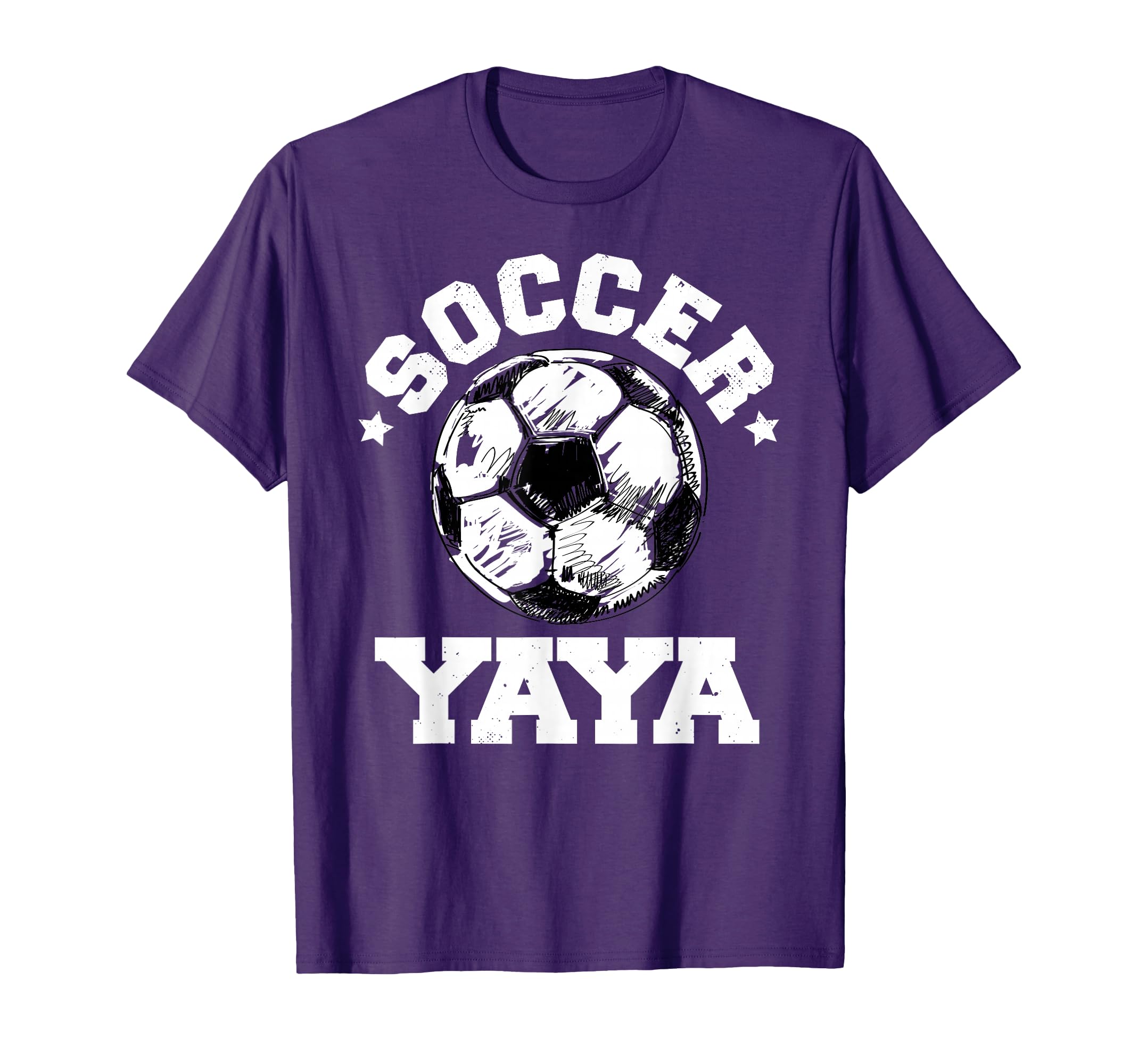 Soccer Yaya Soccer Ball Distressed T-Shirt - Casual Everyday Wear Unisex - T-Shirt, Sweatshirt, Hoodie