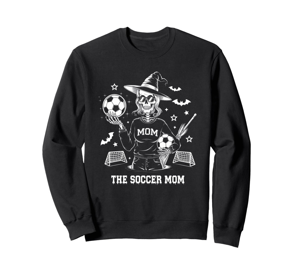 Soccer Mom Skeletton Halloween Soccer Sweatshirt - Streetwear Style Unisex - T-Shirt, Sweatshirt, Hoodie