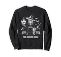 Soccer Mom Skeletton Halloween Soccer Sweatshirt - Streetwear Style Unisex - T-Shirt, Sweatshirt, Hoodie