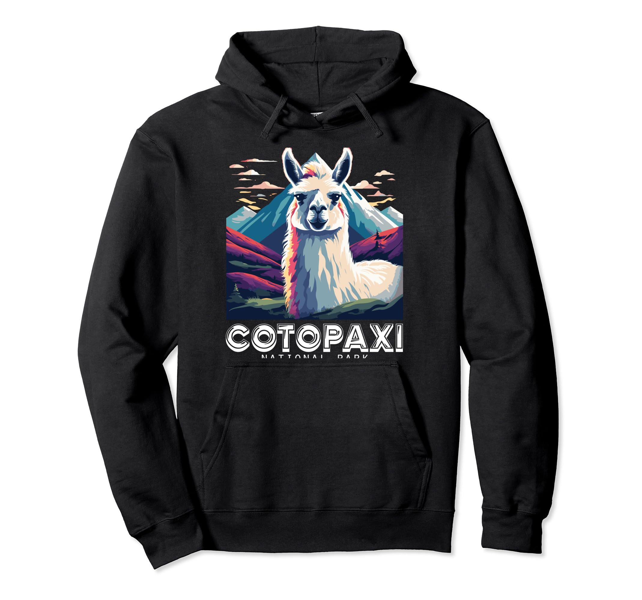 Cotopaxi National Park Ecuador Souvenir Hoodie - Custom Art Print Unisex - T-Shirt, Sweatshirt, Hoodie