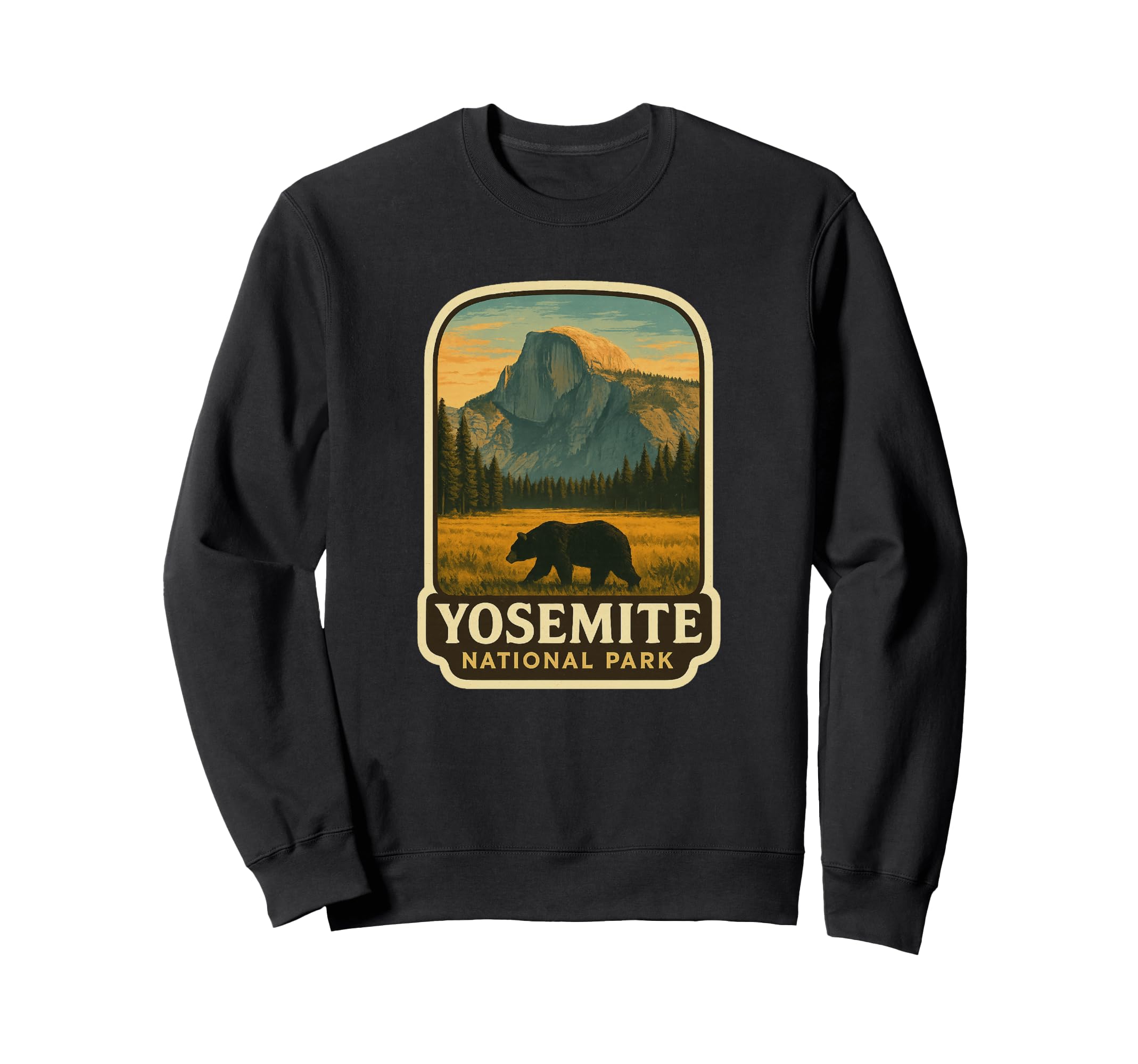 Yosemite National Park Bear Sweatshirt - Custom Art Print Unisex - T-Shirt, Sweatshirt, Hoodie