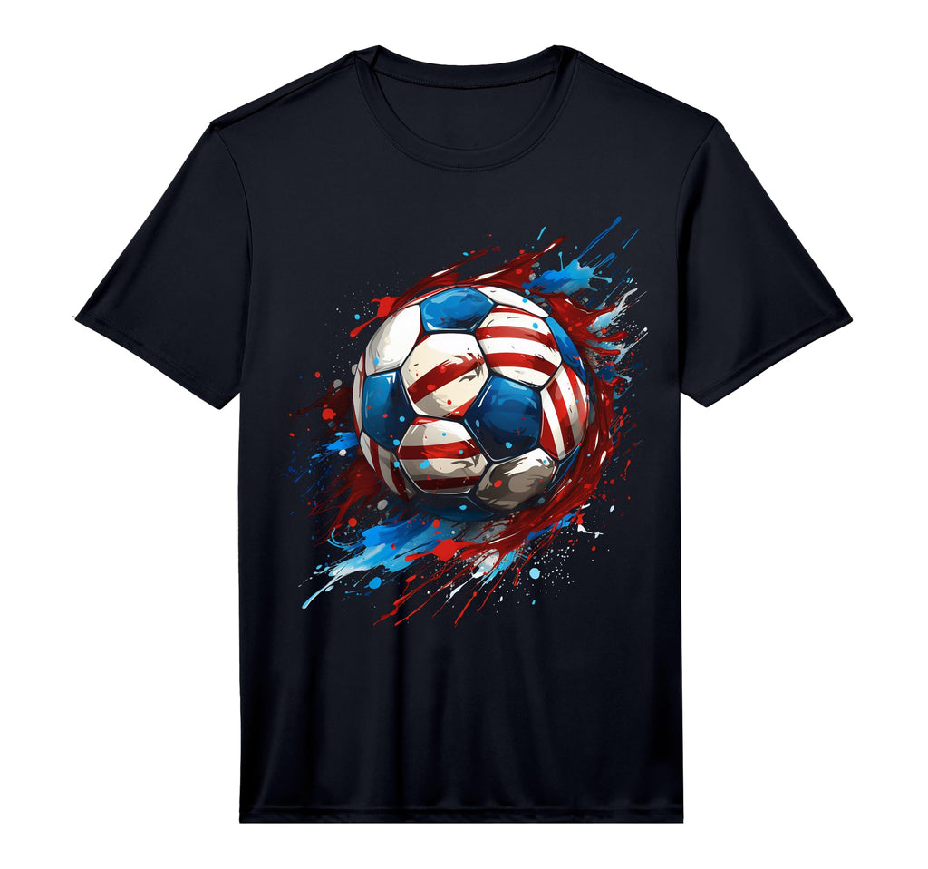 Soccer Football Usa Flag Soccer T-Shirt - Casual Everyday Wear Men Women - T-Shirt, Sweatshirt, Hoodie