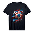 Soccer Football Usa Flag Soccer T-Shirt - Casual Everyday Wear Men Women - T-Shirt, Sweatshirt, Hoodie