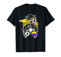 Messy Bun Hair Colombian Soccer T-Shirt - Casual Everyday Wear Unisex - T-Shirt, Sweatshirt, Hoodie