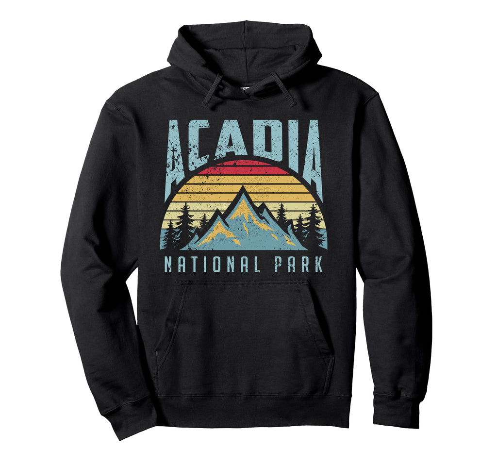 Acadia National Park Maine Mountains Hoodie - Minimalist Print Men Women - T-Shirt, Sweatshirt, Hoodie