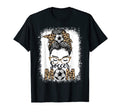 Soccer Mom Game Day Messy Bun Leopard T-Shirt - Fun Novelty Design Unisex - T-Shirt, Sweatshirt, Hoodie