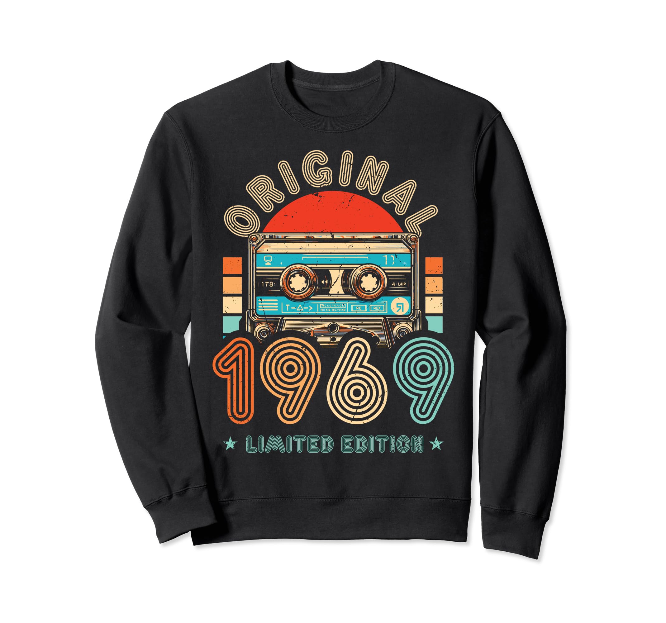1969 Cassette Tape 55Th Birthday Sweatshirt - Aesthetic Graphic for Adults - T-Shirt, Sweatshirt, Hoodie