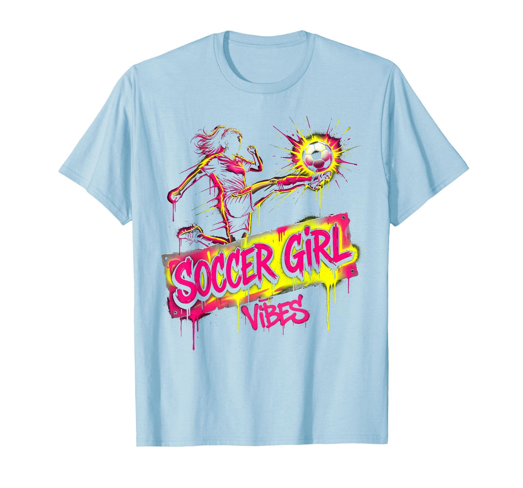 Soccer Vibes Womens Soccer T-Shirt - Trendy Graphic for Adults - T-Shirt, Sweatshirt, Hoodie