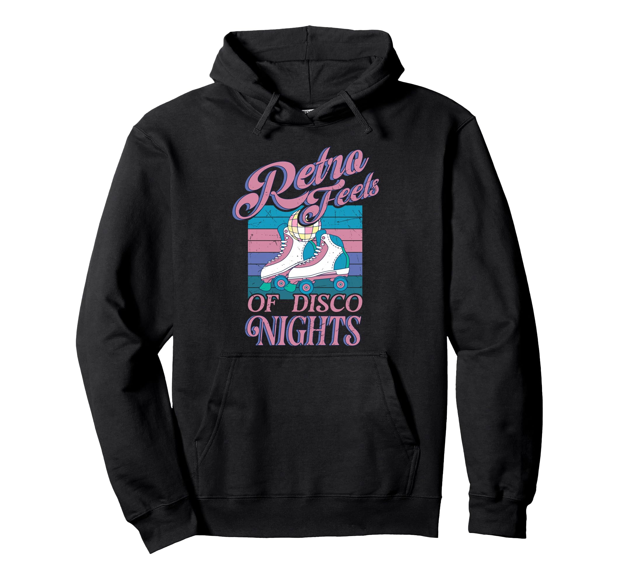Roller Skates Party Feels Disco Nights Hoodie - Streetwear Style Men Women - T-Shirt, Sweatshirt, Hoodie