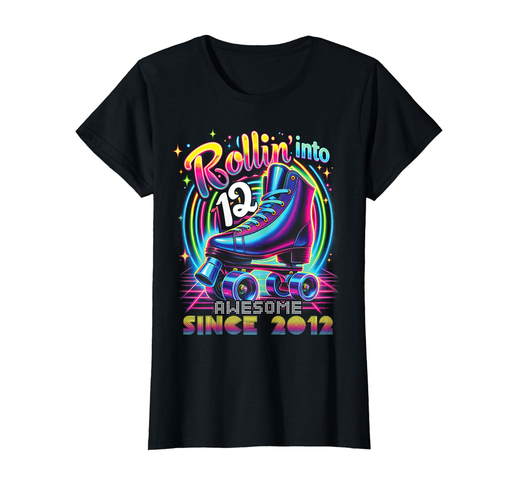 Roller Skate 12Th Birthday T-Shirt - Casual Everyday Wear for Adults - T-Shirt, Sweatshirt, Hoodie