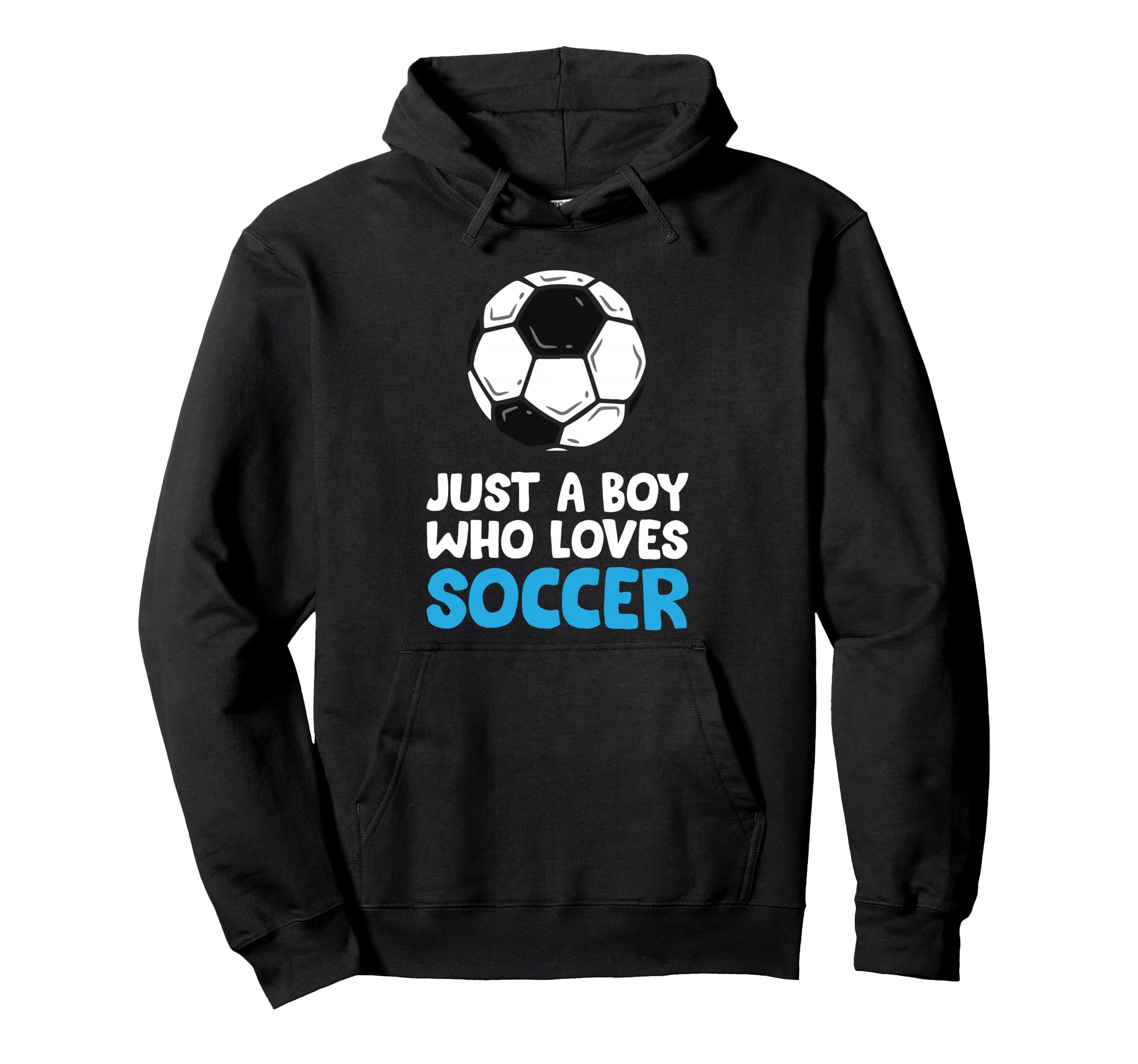 Just Who Loves Soccer Hoodie - Minimalist Print for Adults - T-Shirt, Sweatshirt, Hoodie
