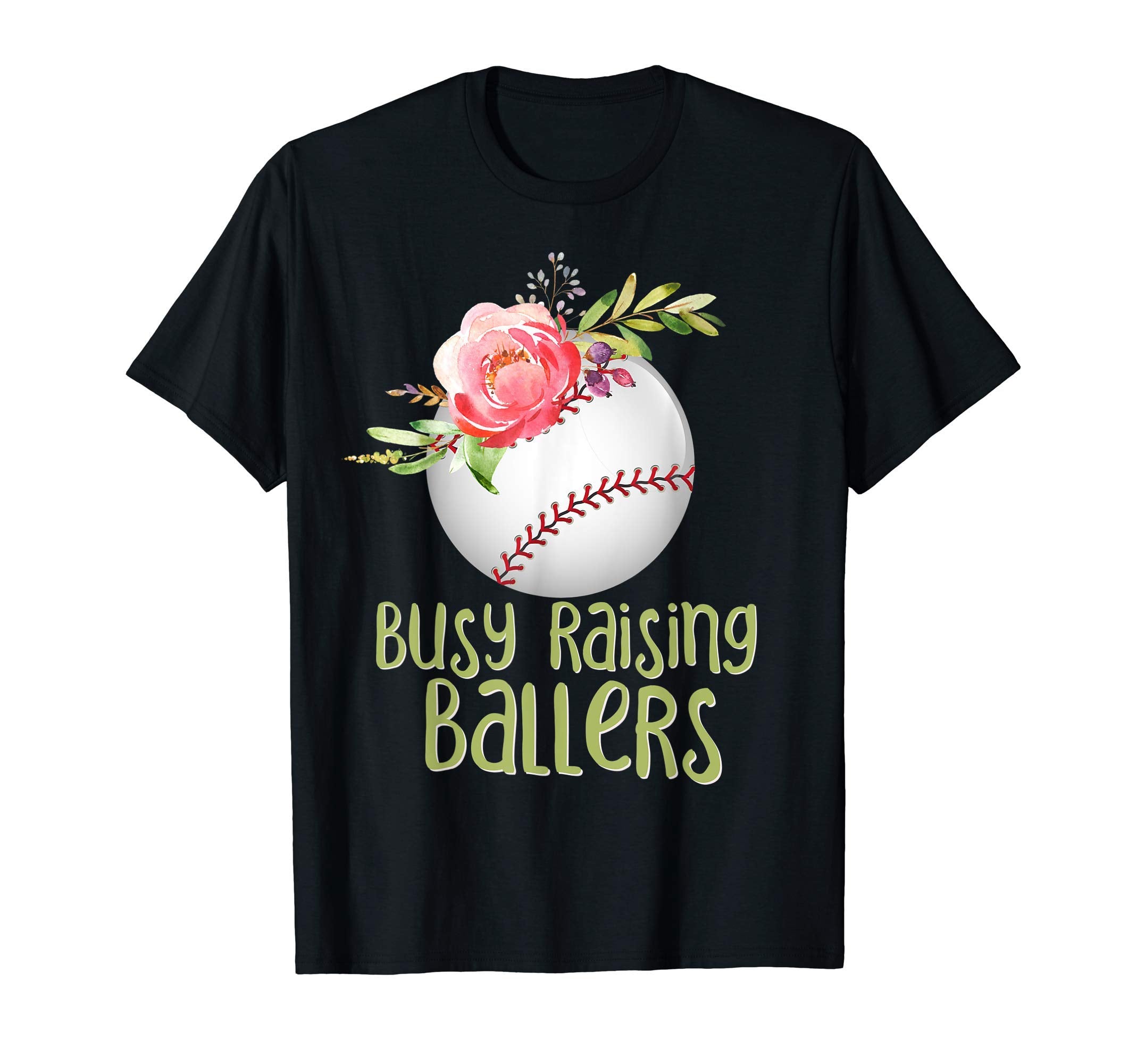 Busy Raising Ballers Softball T-Shirt - Streetwear Style for Adults - T-Shirt, Sweatshirt, Hoodie