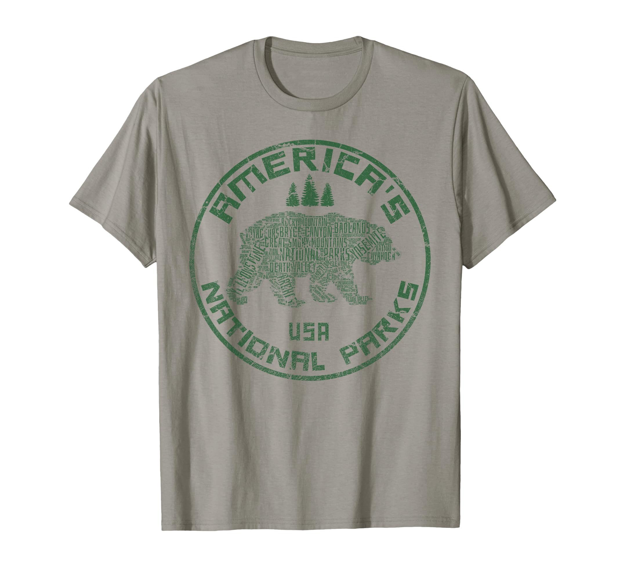 National Parks Bear Hiking Travel Camping T-Shirt - Novelty Apparel Unisex - T-Shirt, Sweatshirt, Hoodie