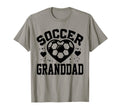 Soccer Granddad Heart Granddad T-Shirt - Casual Everyday Wear Men Women - T-Shirt, Sweatshirt, Hoodie