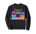 Classical Cassette Mix Tapes Sweatshirt - Fun Novelty Design for Adults - T-Shirt, Sweatshirt, Hoodie