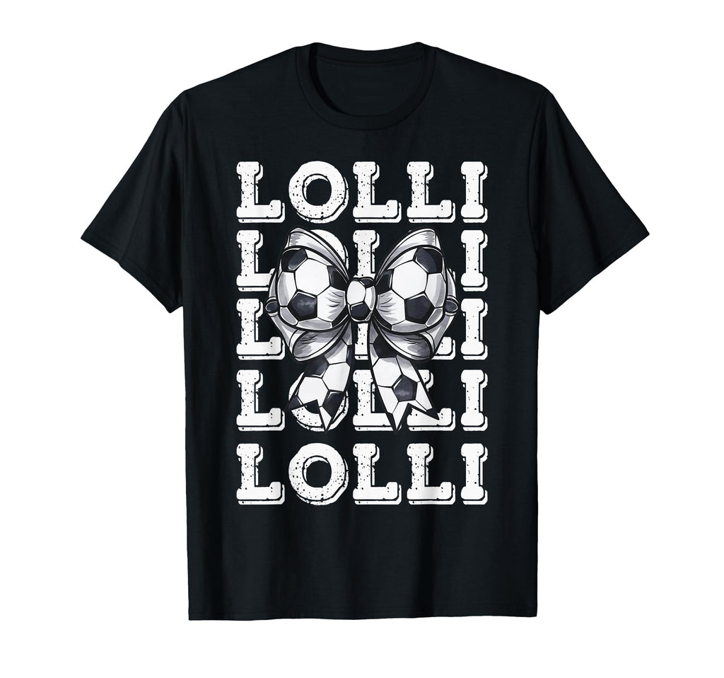 Coquette Soccer Lolli Matching Family Bow T-Shirt - Graphic Print Unisex - T-Shirt, Sweatshirt, Hoodie