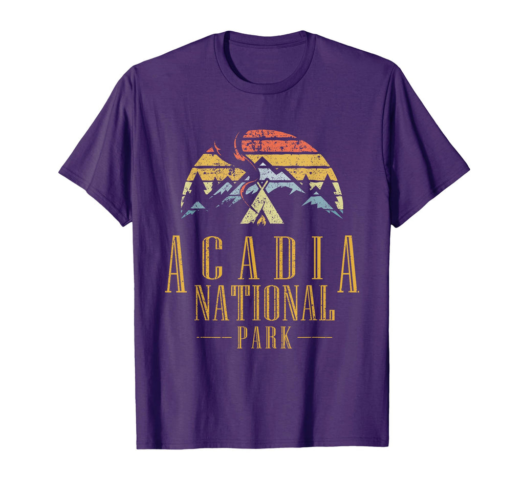 Acadia National Park Campfire T-Shirt - Fun Novelty Design for Adults - T-Shirt, Sweatshirt, Hoodie