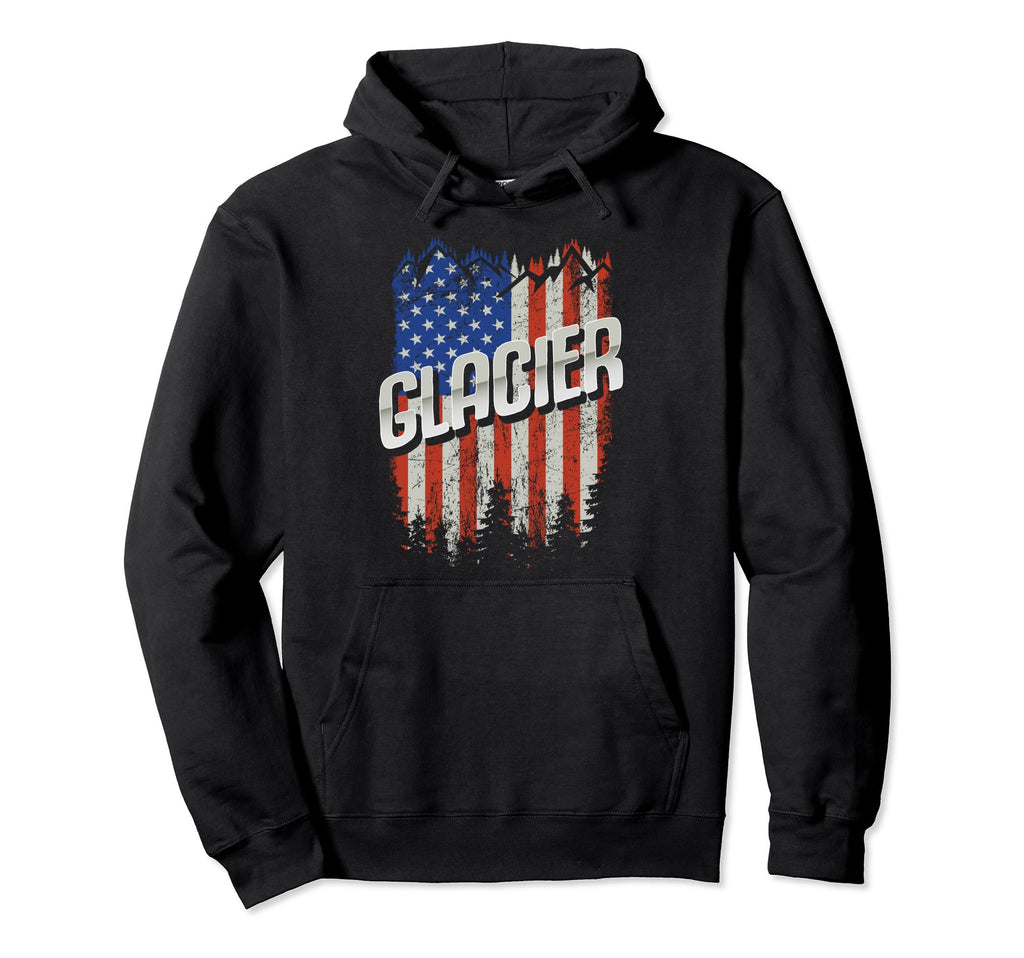Glacier National Park Us Glacier Hoodie - Aesthetic Graphic for Adults - T-Shirt, Sweatshirt, Hoodie