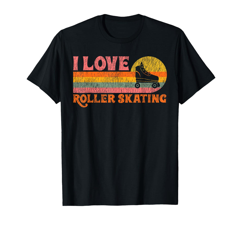 Roller Skating Skate 1970S I Love T-Shirt - Novelty Apparel for Adults - T-Shirt, Sweatshirt, Hoodie