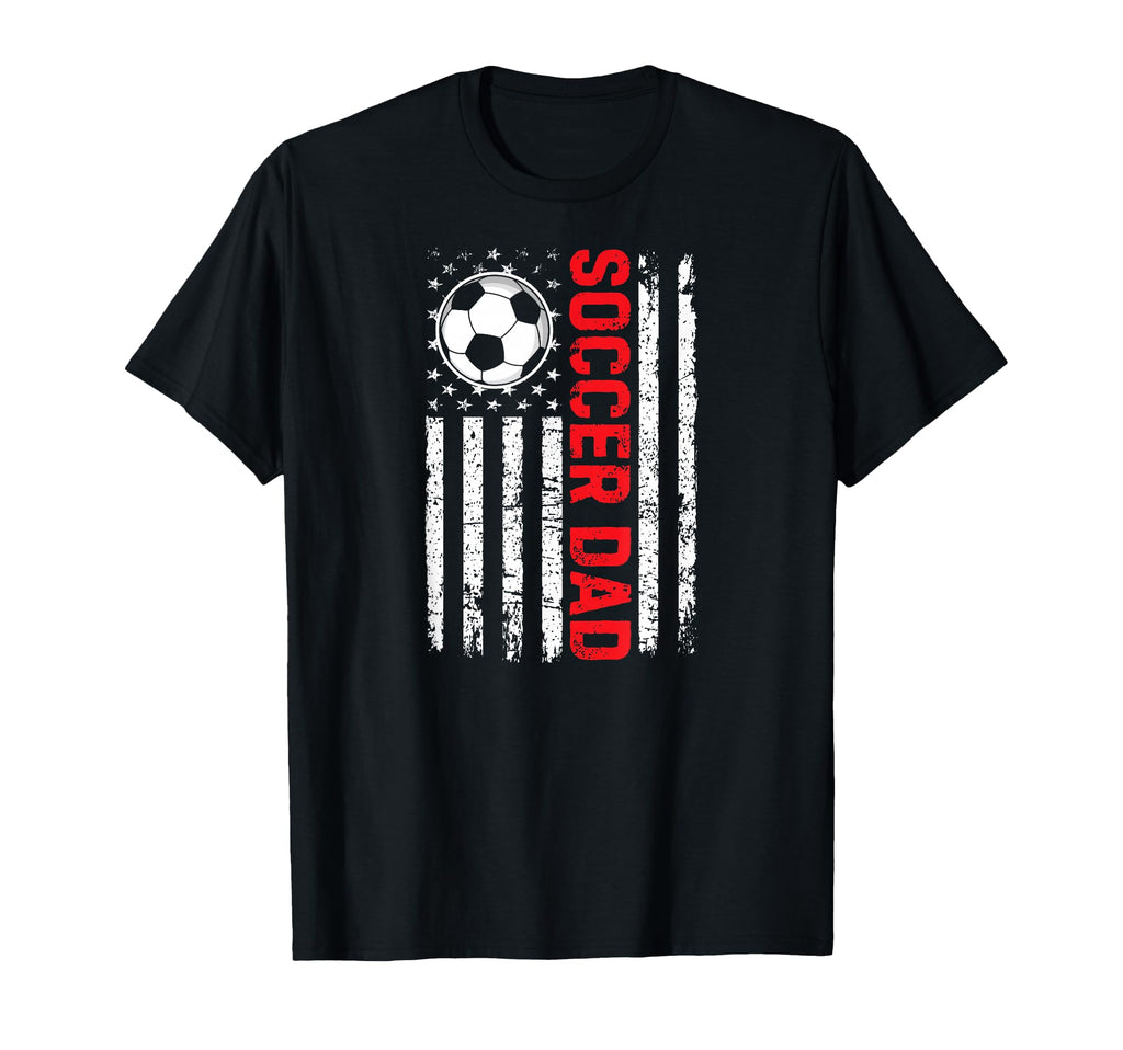 Soccer Dad Flag Red T-Shirt - Custom Art Print Unisex - T-Shirt, Sweatshirt, Hoodie