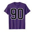 Number 90 White Black Sports T-Shirt - Casual Everyday Wear for Adults - T-Shirt, Sweatshirt, Hoodie