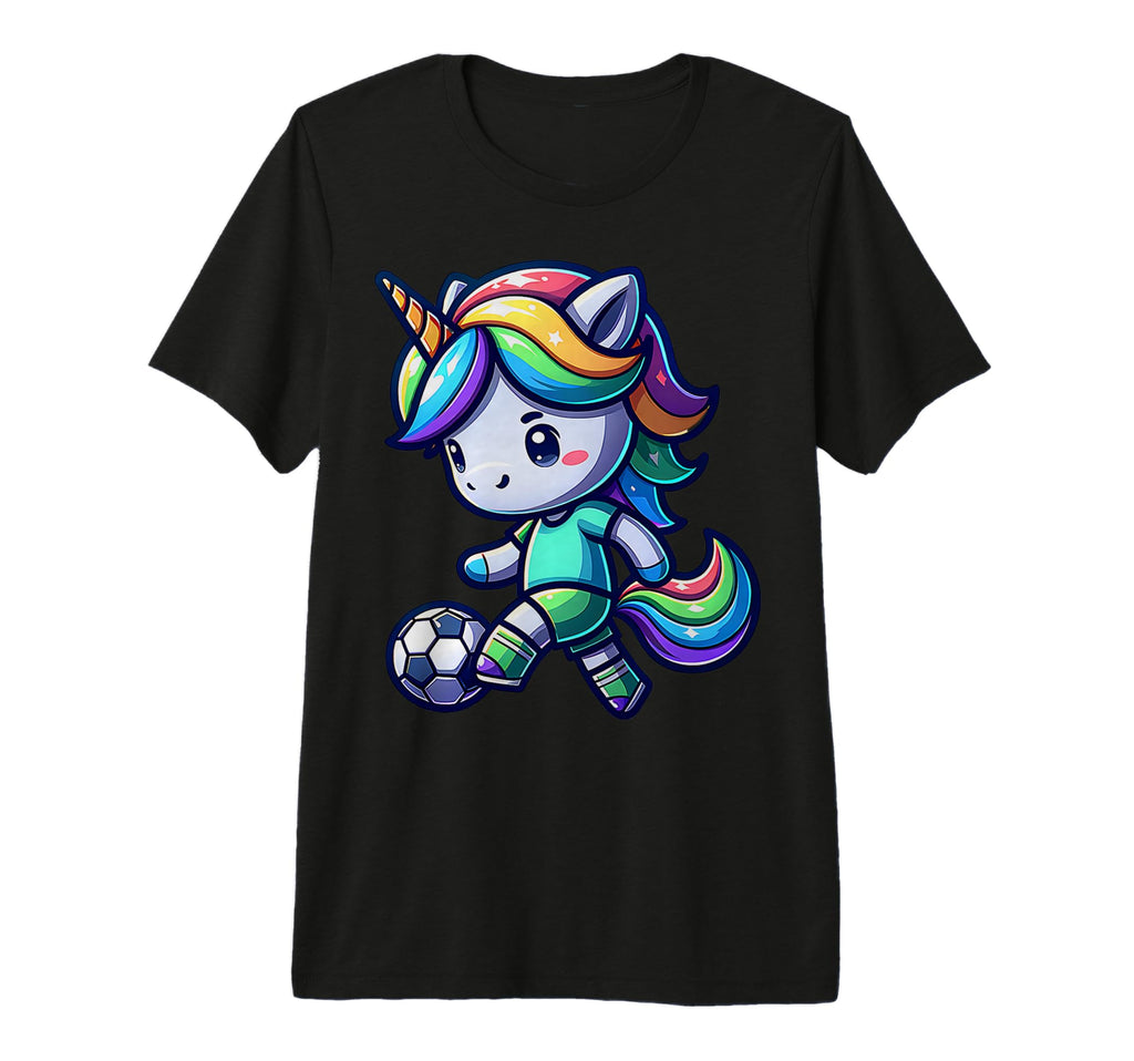 Footballer Unicorn Fans Soccer Team T-Shirt - Trendy Graphic for Adults - T-Shirt, Sweatshirt, Hoodie