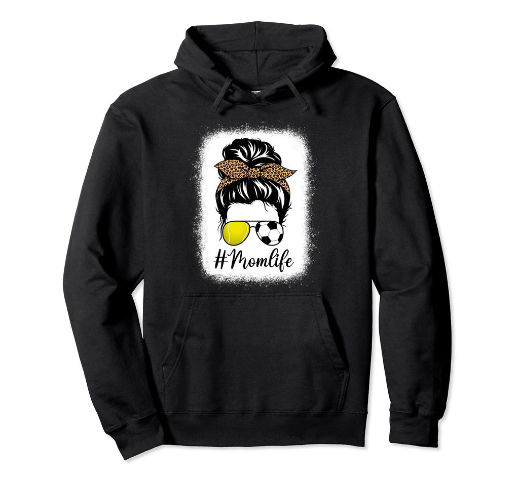 Mothers Day Soccer And Tennis Mom Hoodie - Minimalist Print for Adults - T-Shirt, Sweatshirt, Hoodie