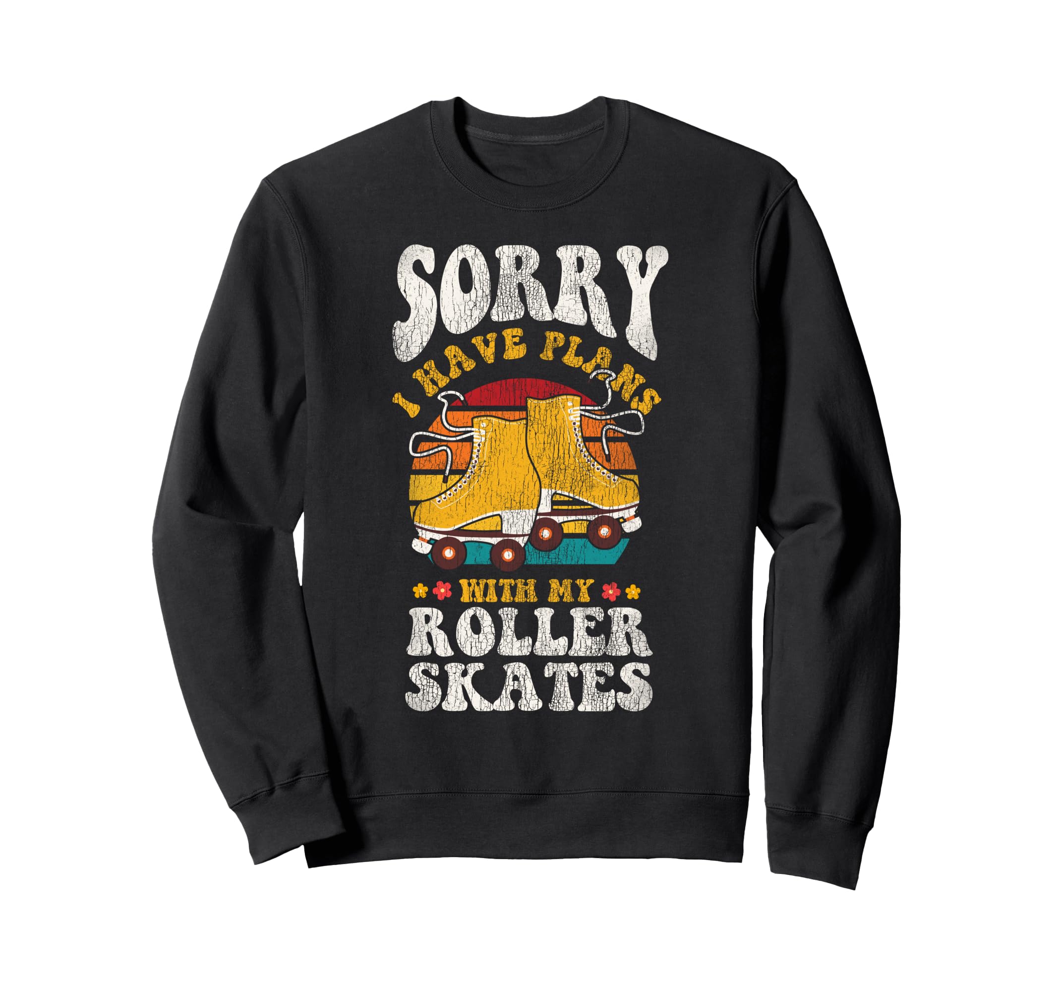 Roller Skating Skate 1970S Sweatshirt - Trendy Graphic Men Women - T-Shirt, Sweatshirt, Hoodie