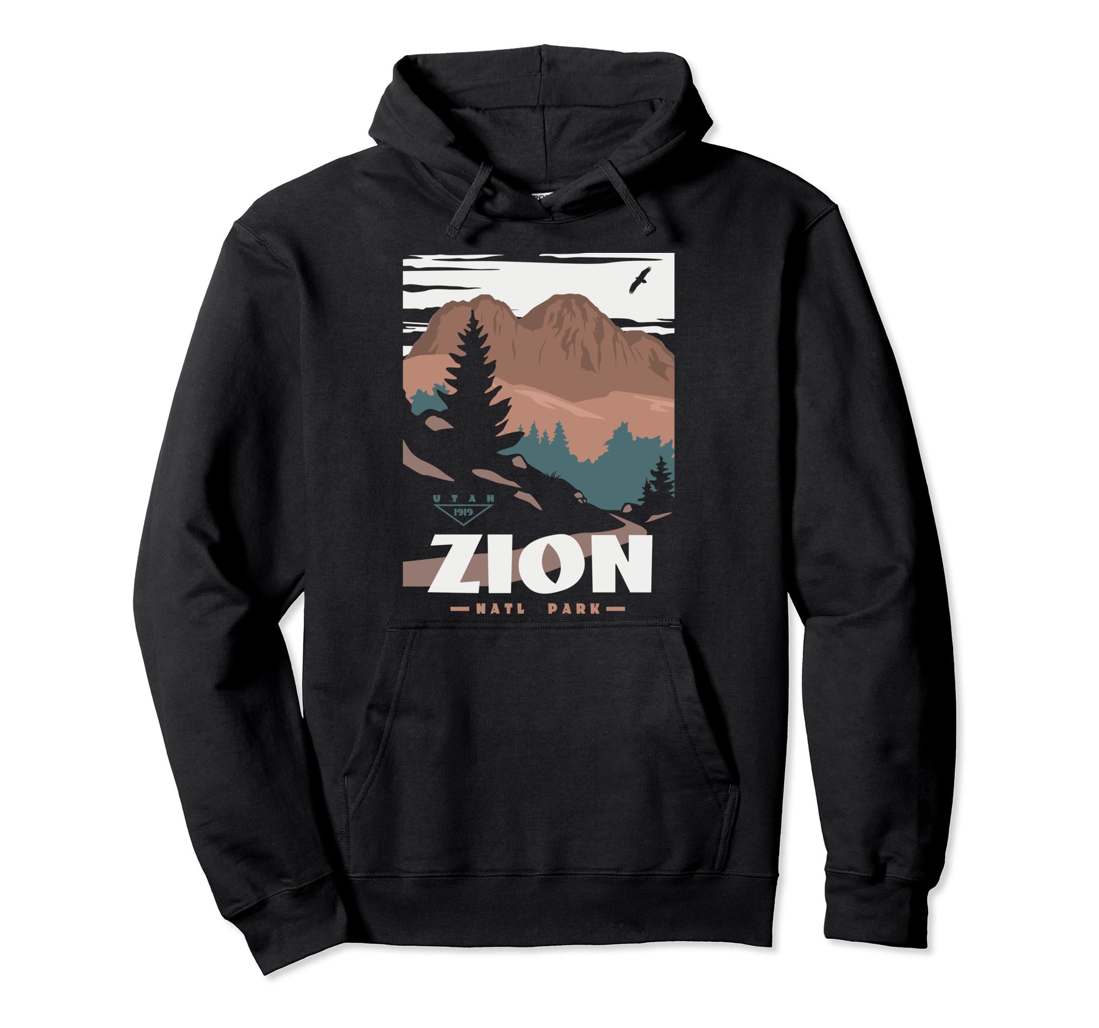 Funny America Utah Zion National Park Hoodie - Novelty Apparel Unisex - T-Shirt, Sweatshirt, Hoodie
