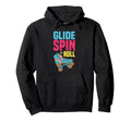 Roller Skating Roller Skates Hoodie - Fun Novelty Design Men Women - T-Shirt, Sweatshirt, Hoodie