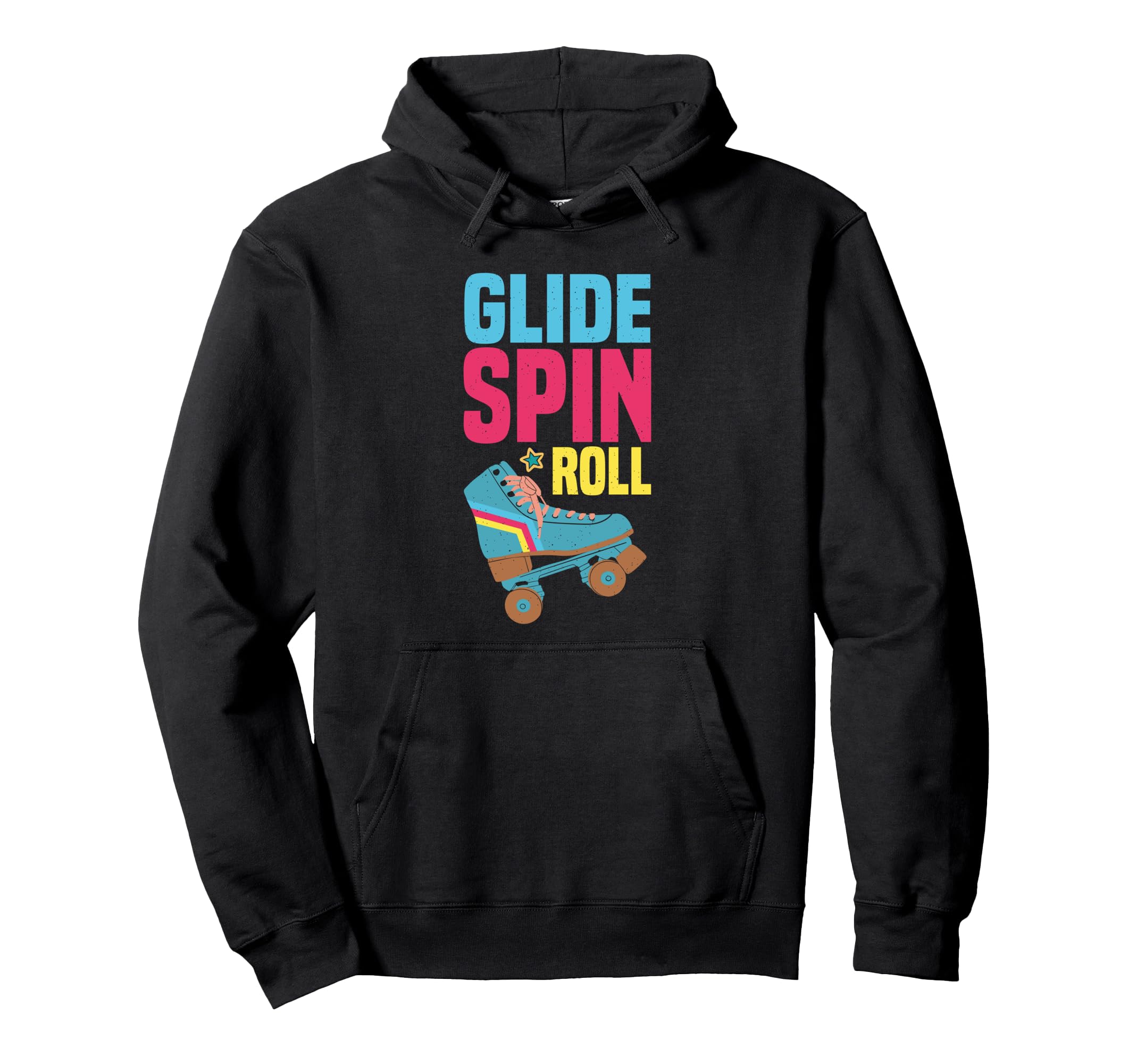Roller Skating Roller Skates Hoodie - Fun Novelty Design Men Women - T-Shirt, Sweatshirt, Hoodie
