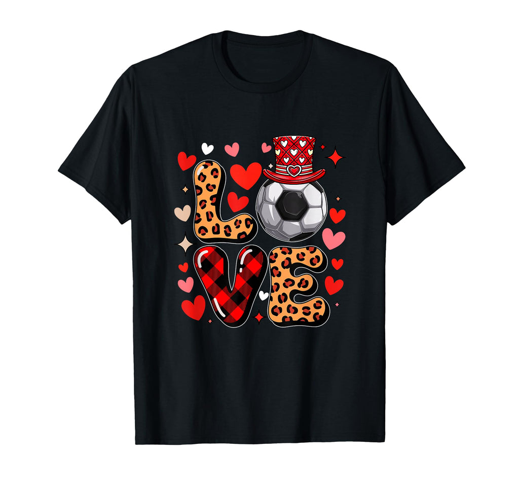 Love Leopard Hearts Valentines Day T-Shirt - Minimalist Print for Adults - T-Shirt, Sweatshirt, Hoodie