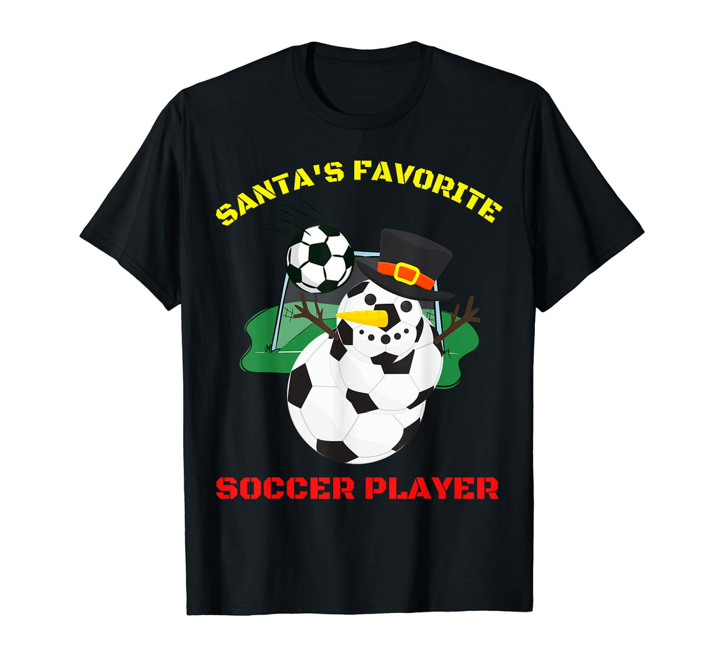 Santas Favorite Soccer Player Ugly T-Shirt - Trendy Graphic Unisex - T-Shirt, Sweatshirt, Hoodie