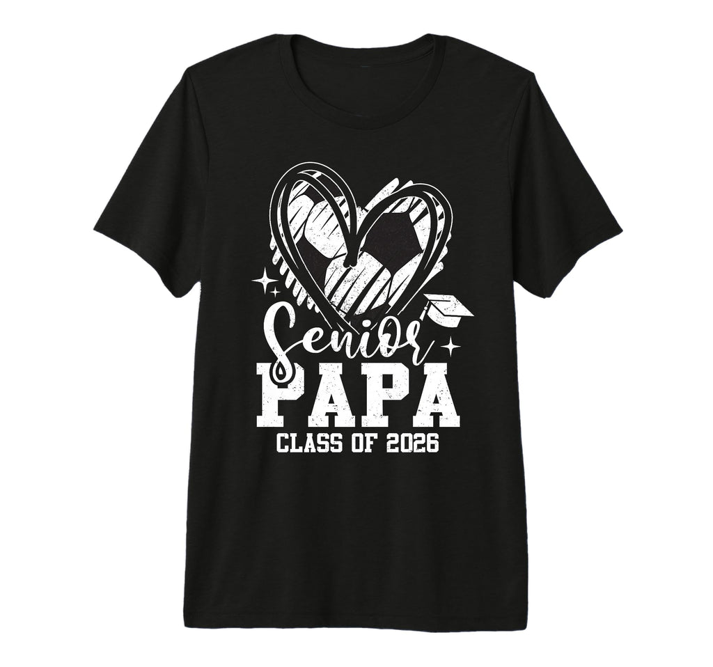 Senior Papa Class 2026 Soccer T-Shirt - Trendy Graphic for Adults - T-Shirt, Sweatshirt, Hoodie