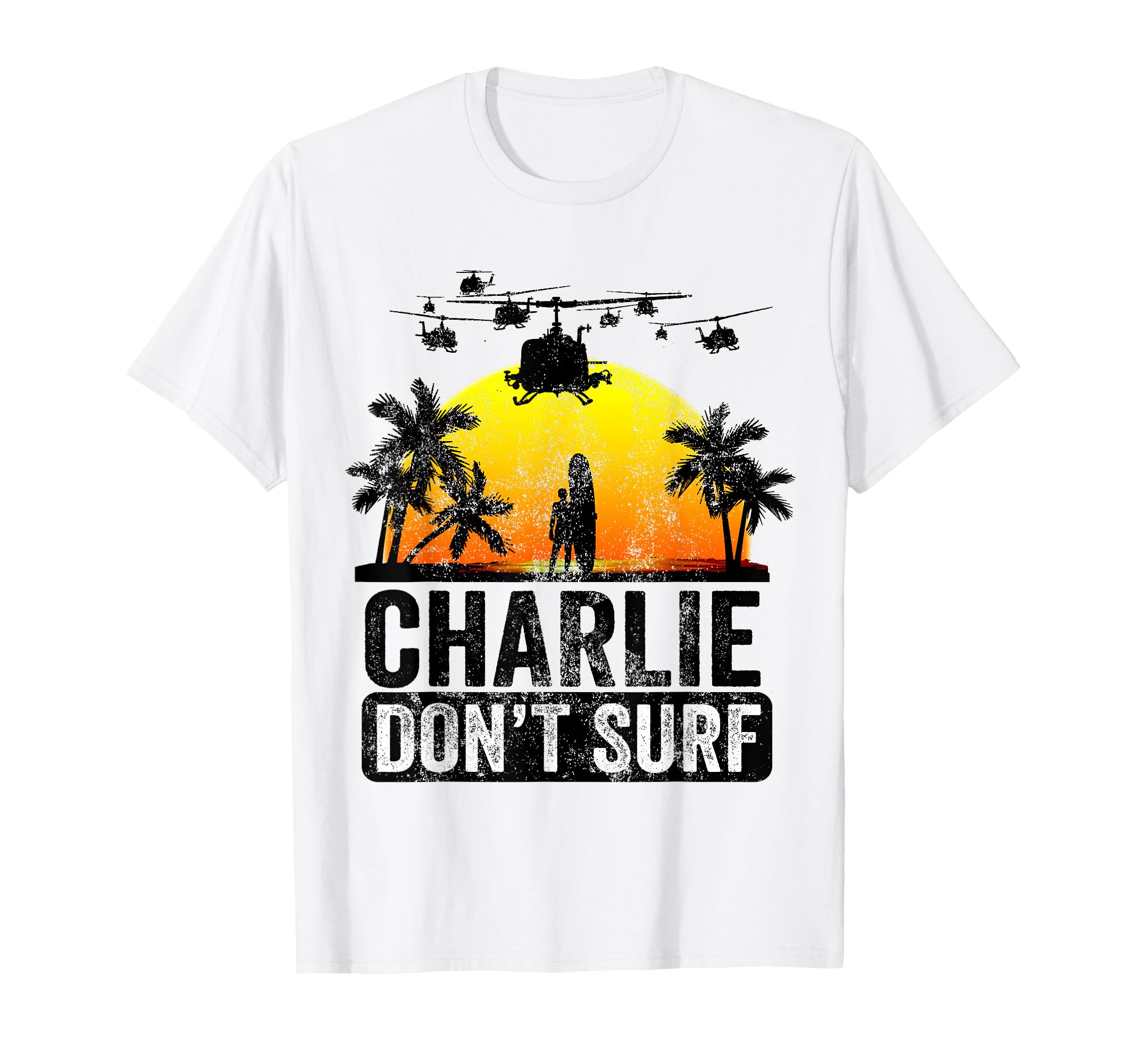 Rertro Charlie Dont Surf T-Shirt - Graphic Print Unisex - T-Shirt, Sweatshirt, Hoodie