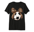 Soccer Coquette Bow Leopard Cheetah T-Shirt - Aesthetic Graphic Men Women - T-Shirt, Sweatshirt, Hoodie